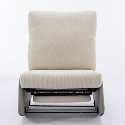 Adjustable Soft-Backed Comfort Rocking Chair with Leg Support