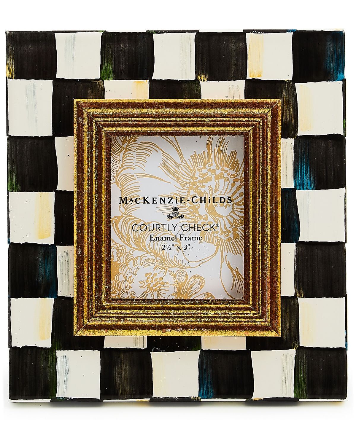 Mackenzie-childs Courtly Check 2.5" X 3" Picture Frame In No Color