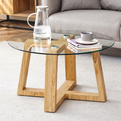 Standard MDF Wood-Color Nature's Simplicity Modern Elegance Coffee Table