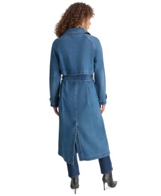 DKNY Jeans Women's Denim Trench Coat - Macy's