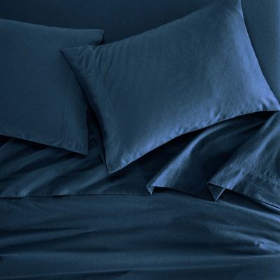 Paisley or Solid Flannel Cotton Deep Pocket Sheet Set