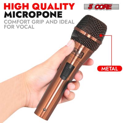 CoppereX 5-Core Dynamic Handheld XLR Wired Karaoke Microphone ND-807