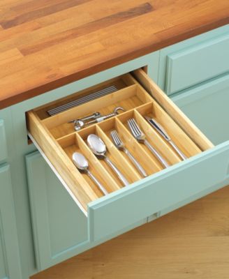 7 Compartment Bamboo Drawer Organizer