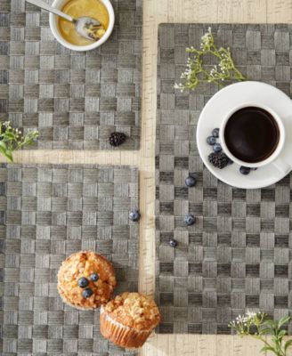 Basketweave Woven Placemat Set of 4