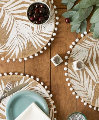 Fern Print Round Placemat Set of 6