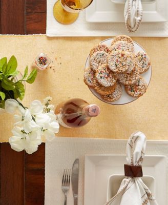 Design Imports Fine Ribbed Table Runner 13x72 inches