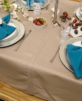 Lattice Print Outdoor Tablecloth with Zipper 60 Round