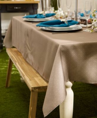 Lattice Print Outdoor Tablecloth with Zipper,  60"x84 "