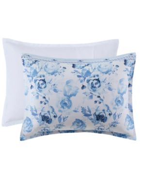 Christa Floral Striped 3-Pc. Duvet Cover Set, Full/Queen