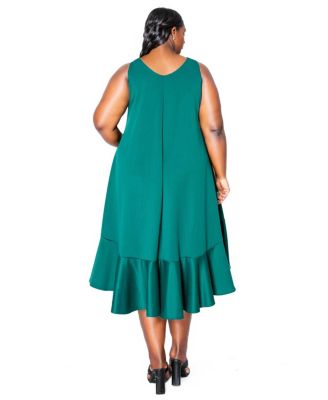Plus Size Simone Sleeveless Pocket Flare Dress