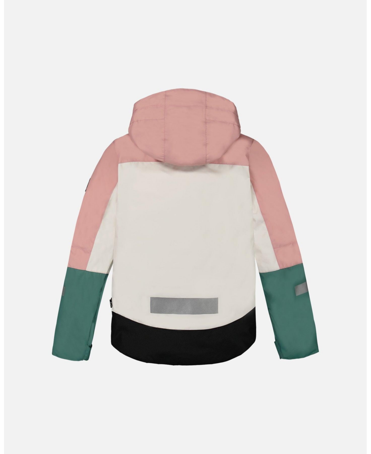 Deux par Deux Toddler Girls Two Piece Technical Snowsuit White And Sage With Dark Grey - white, and sauge with dark