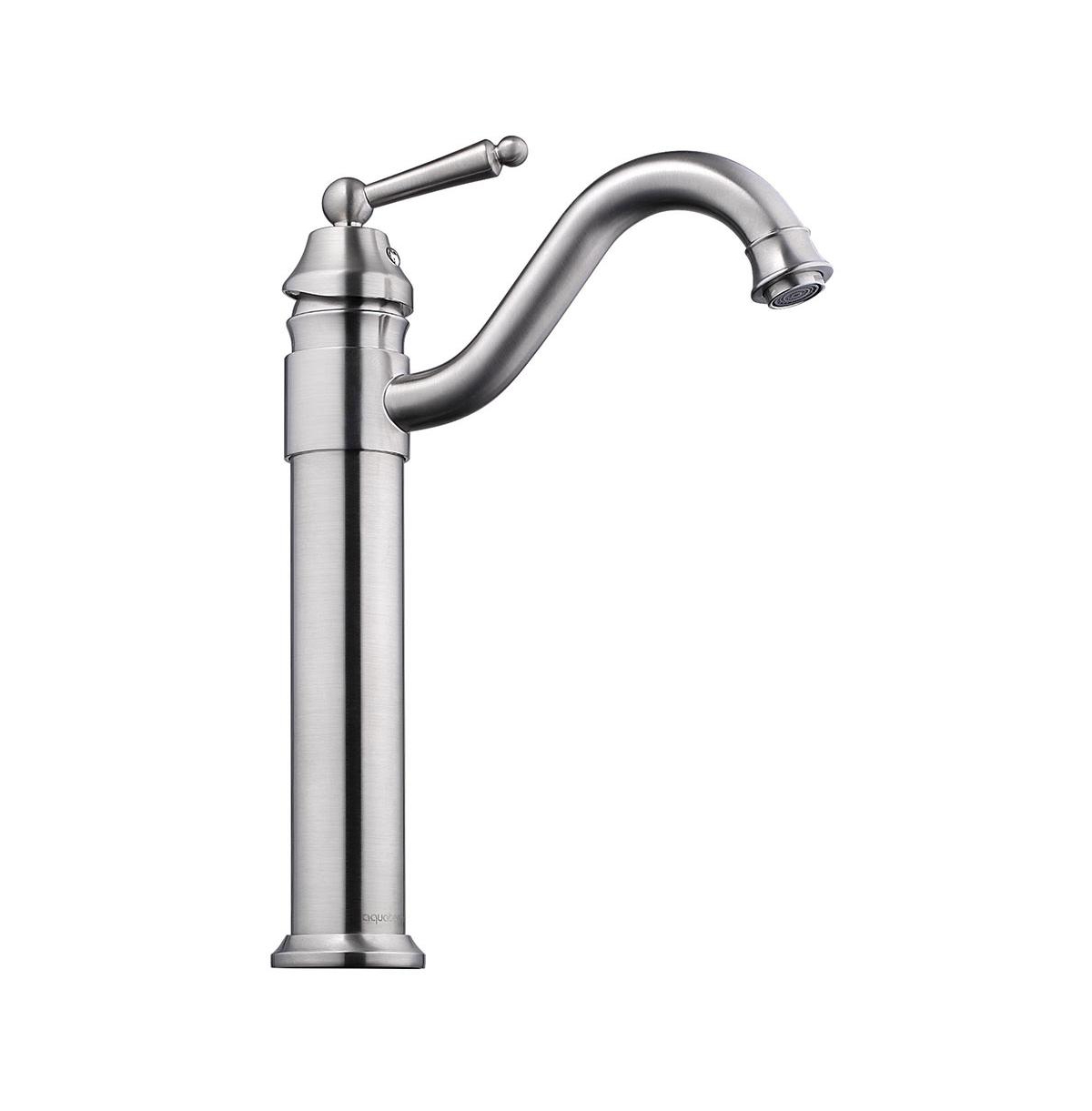 13-1/2" Single Handle Brushed Nickel Bathroom Vessel Sink Faucet Lavatory Swivel Spout - Natrual