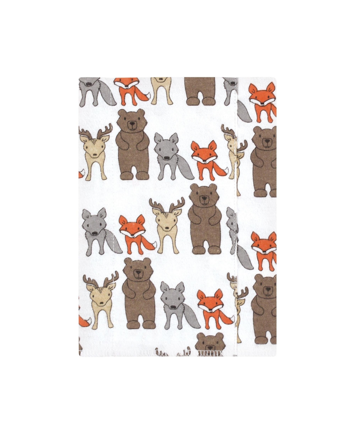 Hudson Baby Infant Boy Cotton Flannel Burp Cloths, Wild Forest 7-Pack, One Size - Wild forest 7-pack