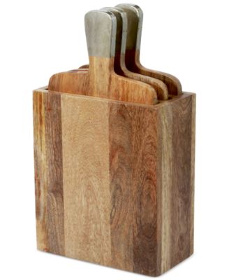 wooden chopping board set