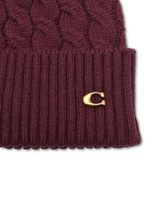 Signature C Cable Knit Beanie