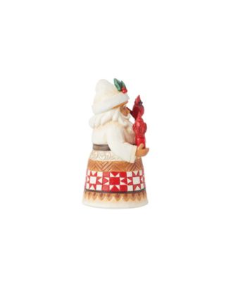 Santa with JOY Sign Cardinal Figurine