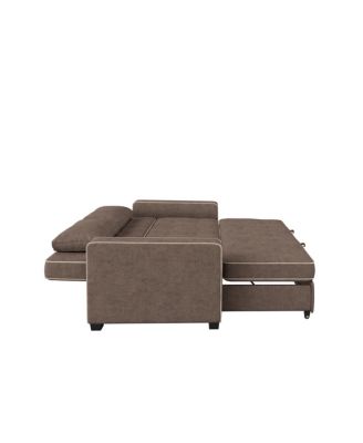 72.6" W Polyester Augustus Queen Convertible Sofa