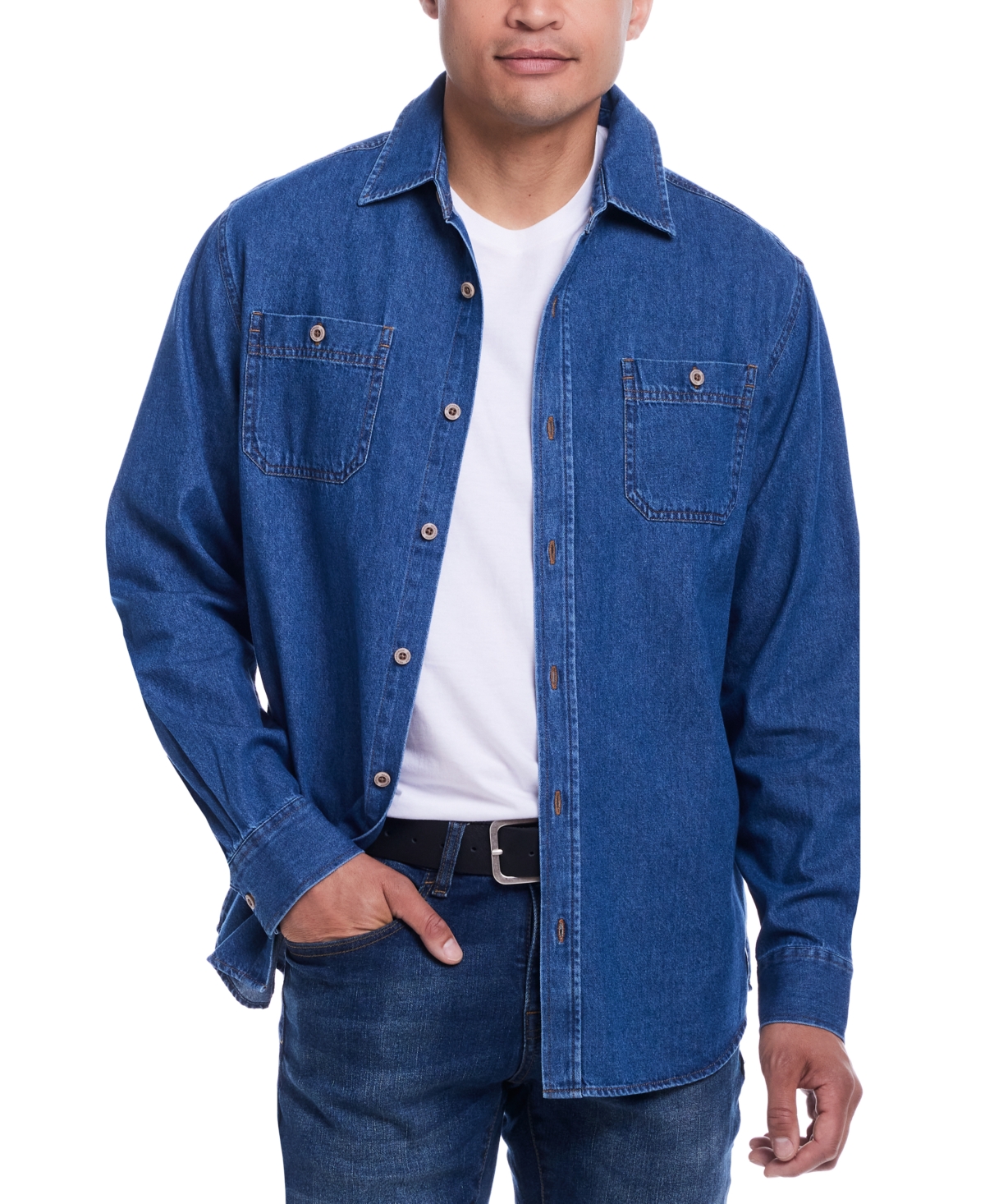 Weatherproof Vintage Men's Regular-Fit Denim Shirt Jacket