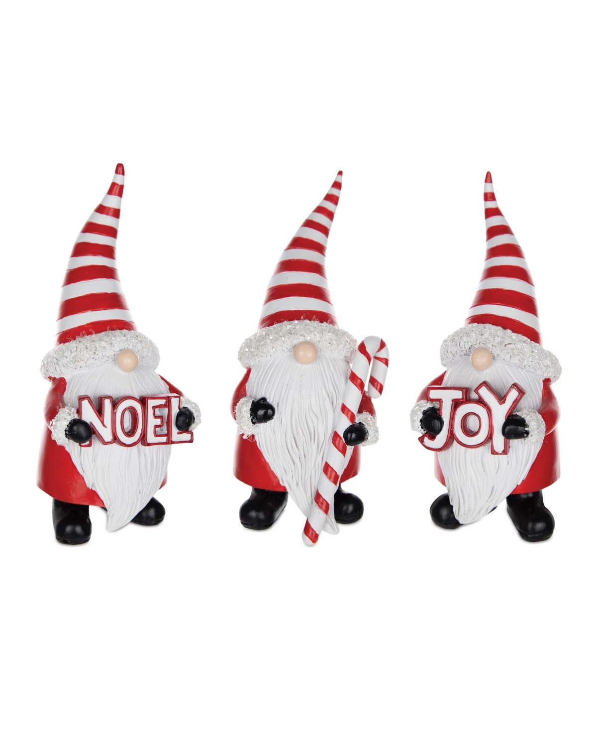 Slickblue Festive Set of 3 Santa Gnome Figurines for Holiday Decor