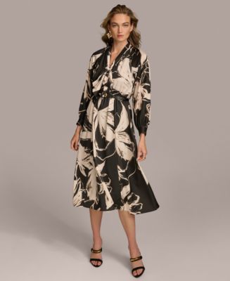 Donna Karan New York Donna Karan Women's Printed Tie-Neck