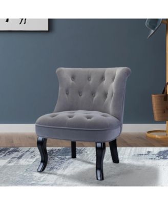 Upholstered Paolino Accent Chair with Button-tufted Back