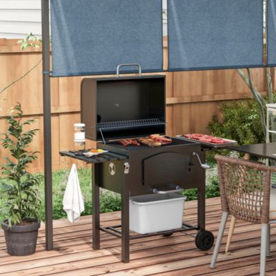 Charcoal Grill, BBQ with Adjustable Charcoal Height,