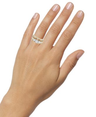 Diamond 3-Stone Ring (2 ct. t.w.) in 14k White or Yellow Gold