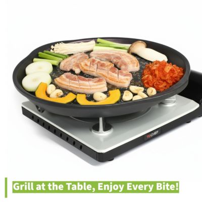 Korean BBQ Nonstick Grill Pan, 12 Inch