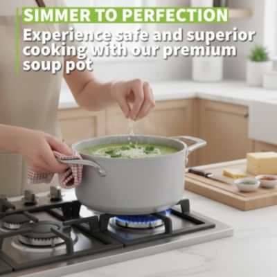 - CeraTerra - 2.8 Quart Soup Pot with Cover