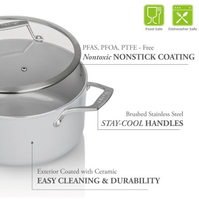 - CeraTerra - 2.8 Quart Soup Pot with Cover