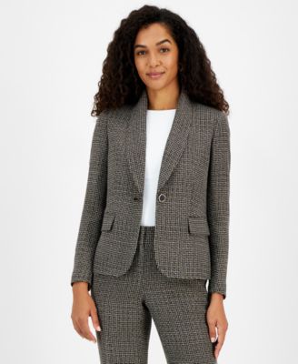 Kasper - Women's Tweed One-Button Jacket