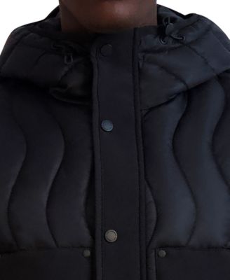 Men's Mixed Media Mid-Weight Puffer Jacket