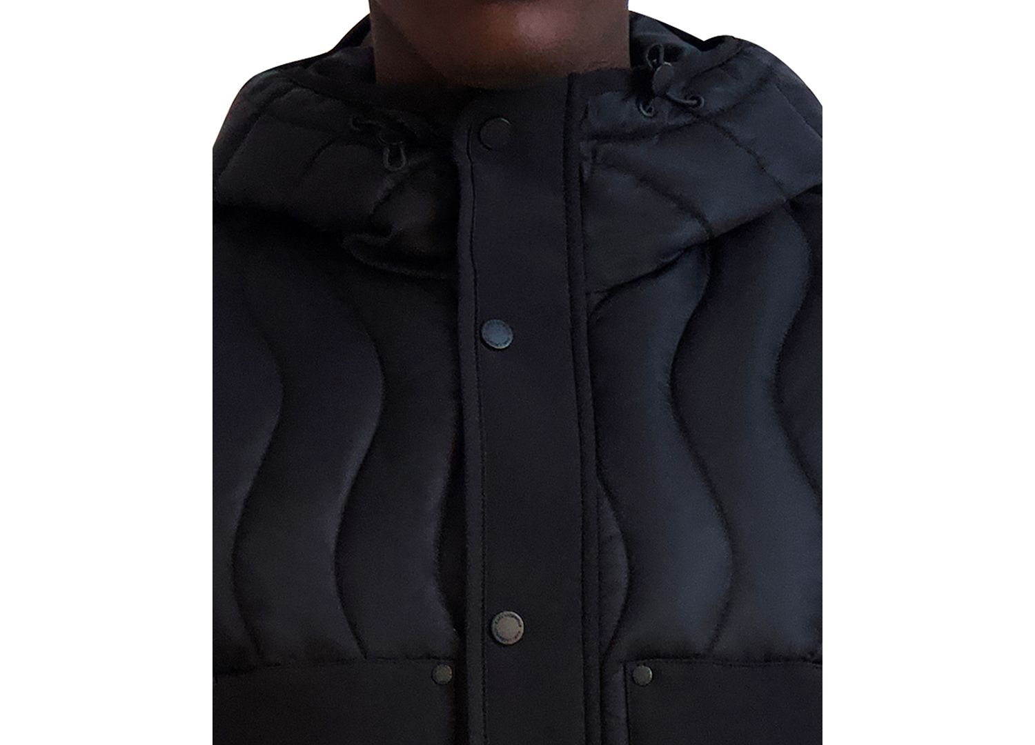 Men's Mixed Media Mid-Weight Puffer Jacket