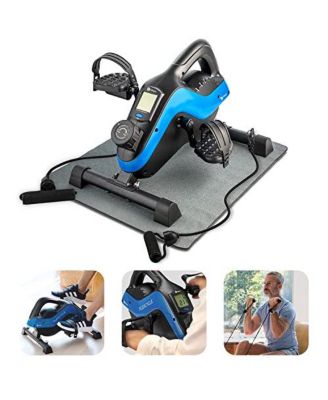 Lifepro Under Desk Bike Pedal Exerciser with Resistance Bands Arm and Leg Mini Stationary Bike Desk Workout Fitness App Compatible Macy s