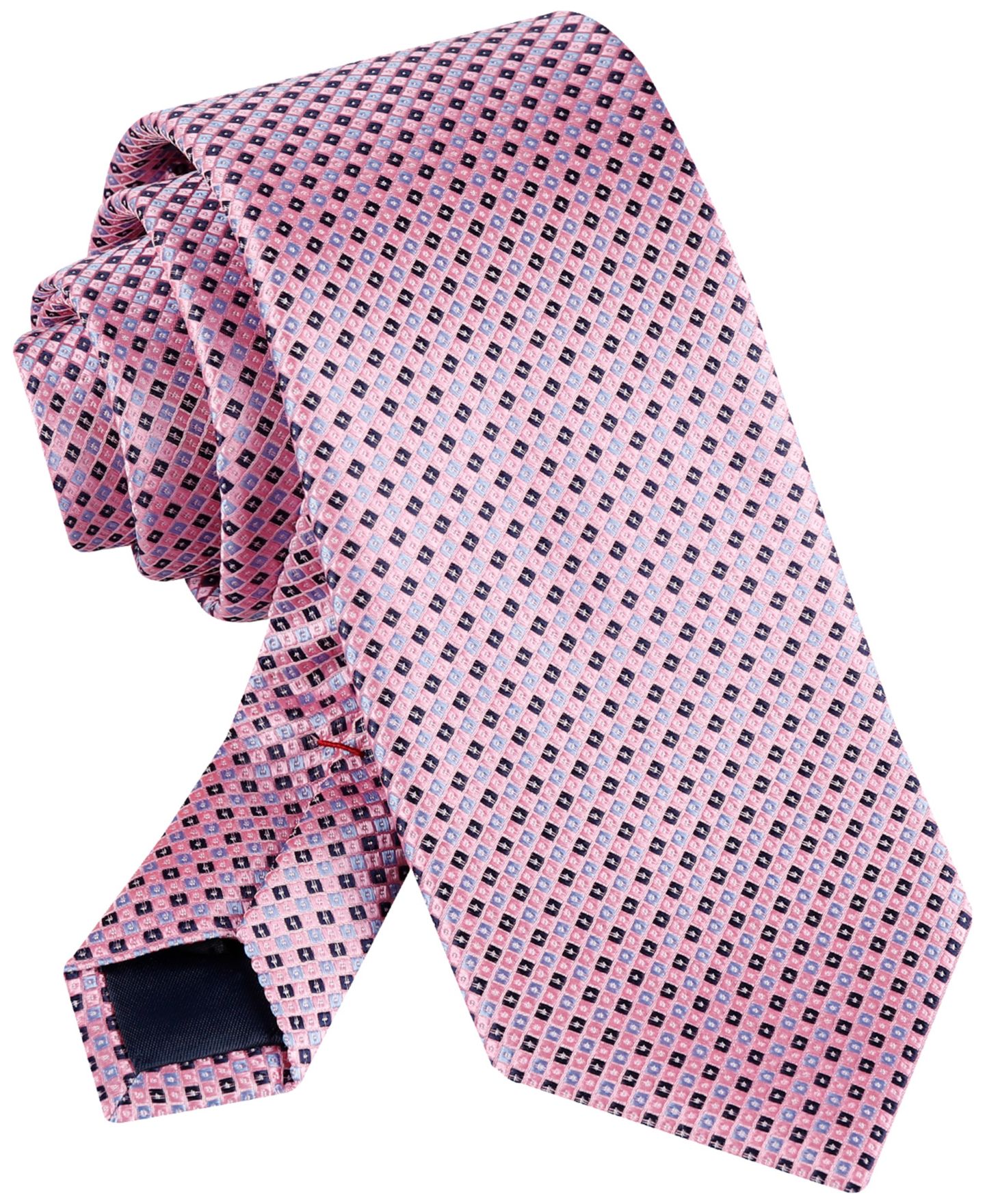 Мужской галстук Tommy Hilfiger Micro-Grid Tie, цвет: Розовый — фото 5