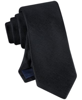 Men's Herringbone Solid Tie