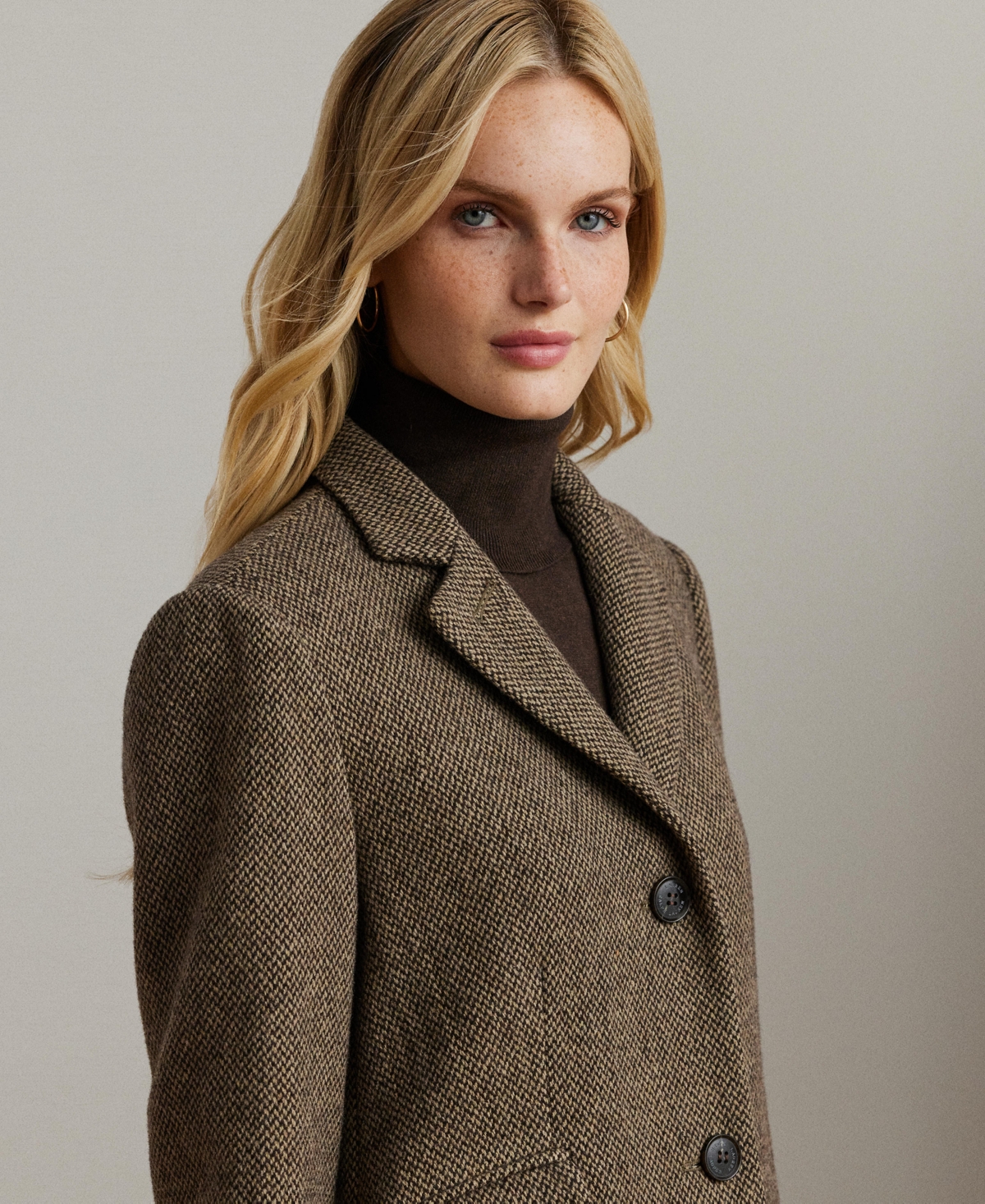 Ralph Lauren Women's Single-breasted Walker Coat In Brown