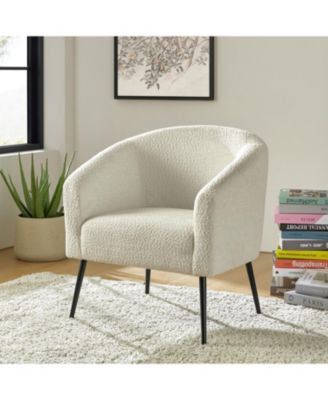 Hal Modern Boucle Armchair with Metal Leg