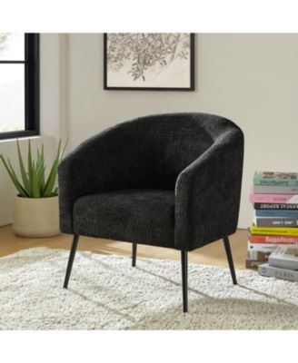 Hal Modern Boucle Armchair with Metal Leg