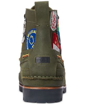 Polo Ralph Lauren Men's Ranger Mid Suede & Twill Boot - Macy's