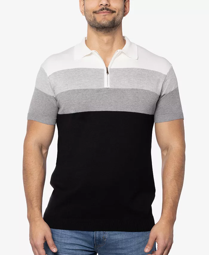 Men's Striped Polo Sweater - thumbnail 4