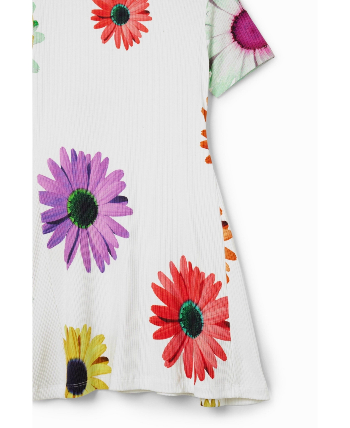 Desigual Girls Girls's Short ribbed daisy dress