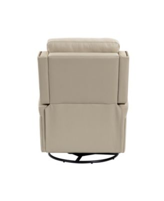  Beatriz 28.74" Wide Genuine Leather Swivel Rocker Recliner