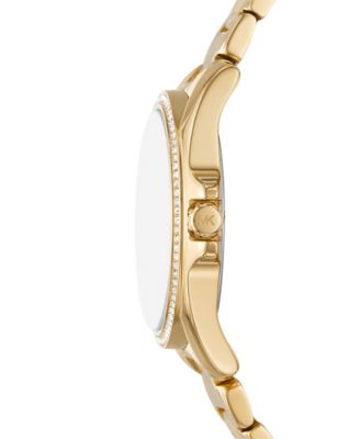 Women's Kacie Three-Hand Gold-Tone Stainless Steel Watch 39mm