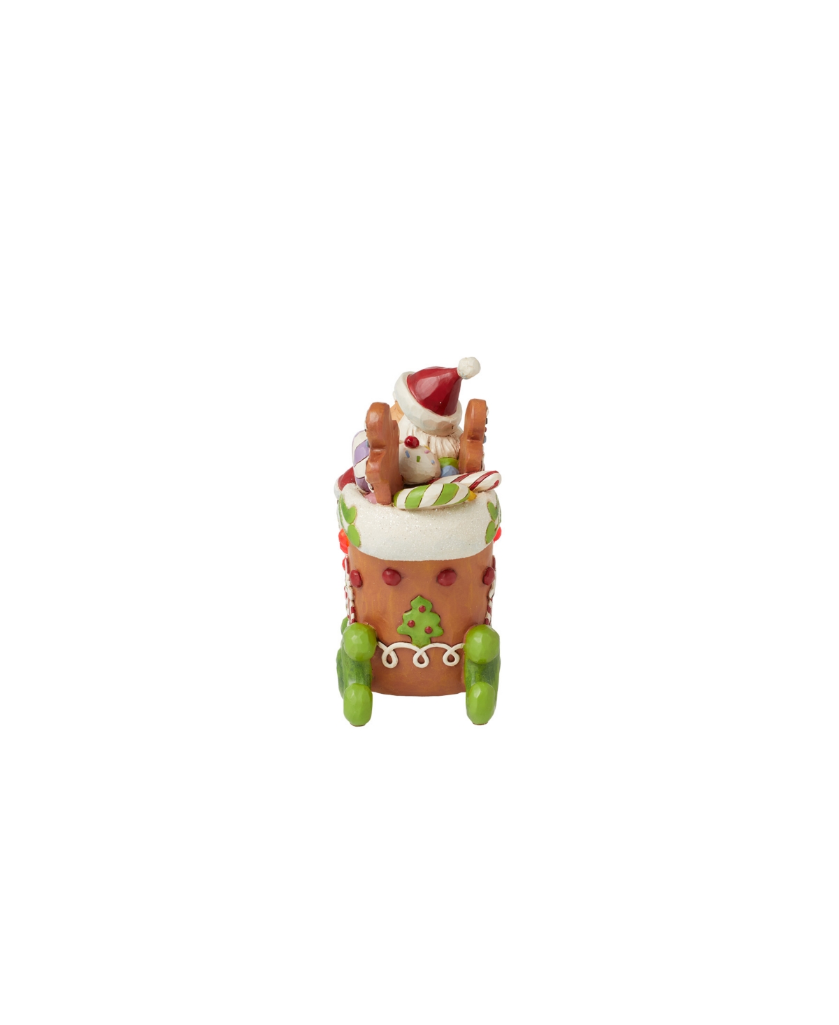 Jim Shore Gingerbread Light Emitting Diode (Led) Santa Figurine
