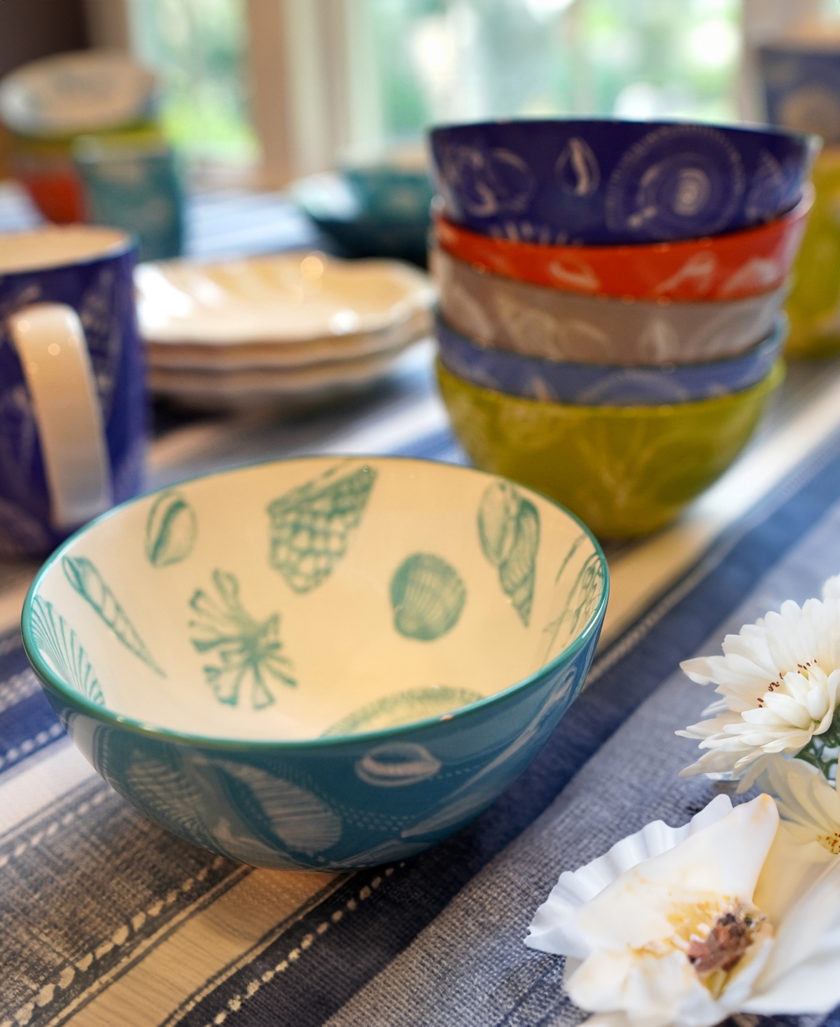 Certified International Botanical Set Of 6 All Purpose Bowls In Miscellaneous