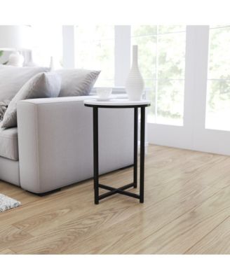 Fairdale End Table With Round Cross Brace Frame