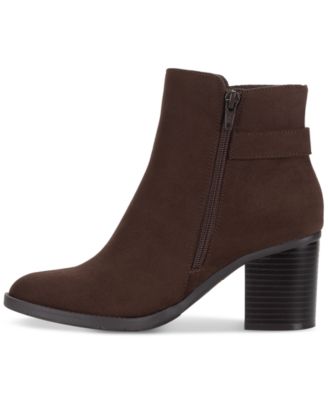 Women's Harlemm Buckle Booties, Created for Macy's