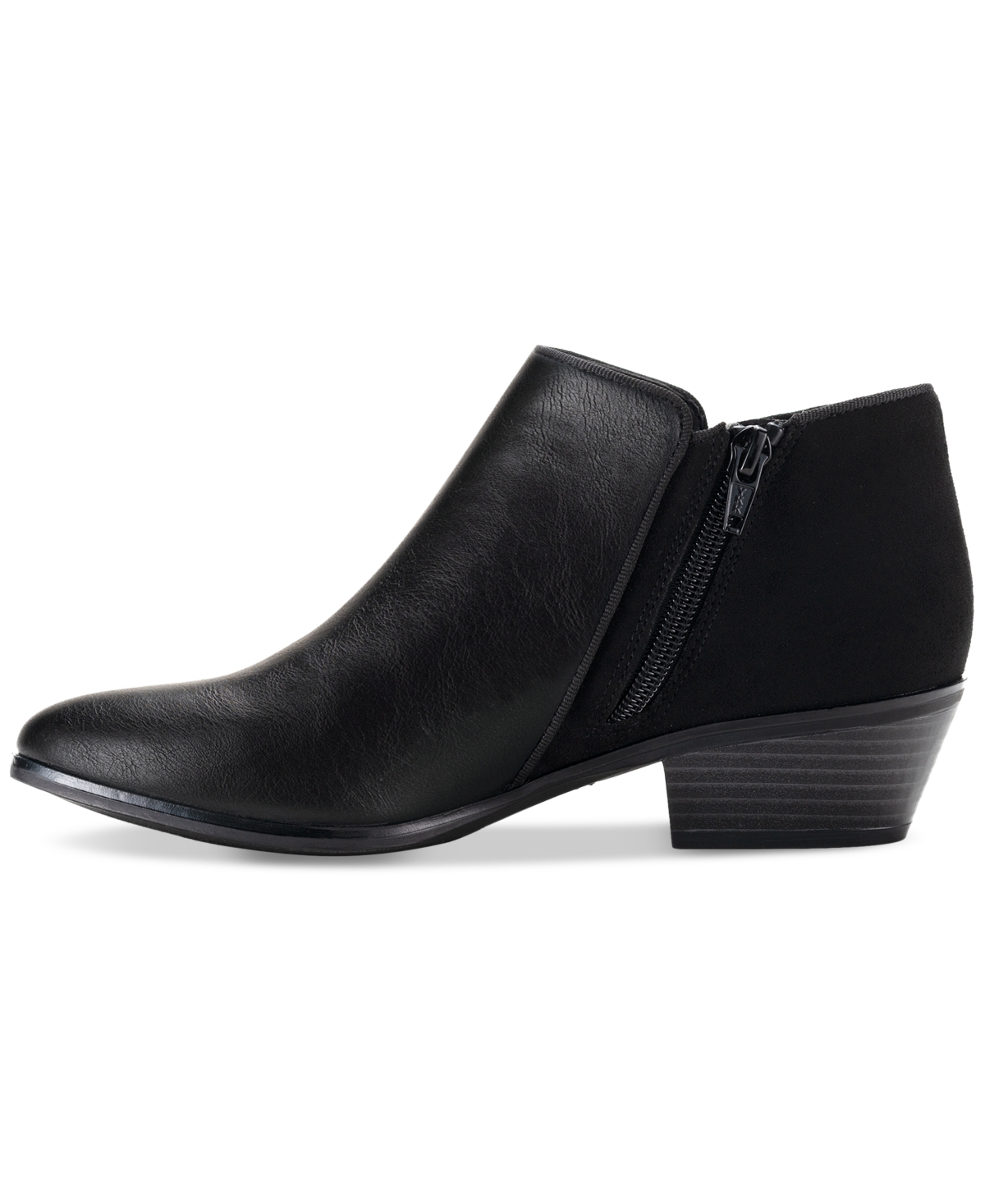 Style & Co Wileyy Womens Faux Suede Comfort Booties In Taupe2 Mc