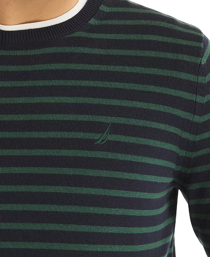 Men's Navtech Classic-Fit Stripe Crewneck Sweater - thumbnail 3